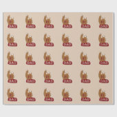 Papier Cadeau Blanc rouge #1 Papa (Plat)