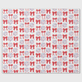 Papier Cadeau Blanc rouge et deux juillet Fille 2e fête d'annive (Plat)