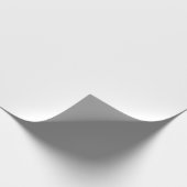 Papier Cadeau Blanc solide simple (Coin)
