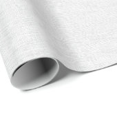 Papier Cadeau Blanc Texturé (Coin rond)