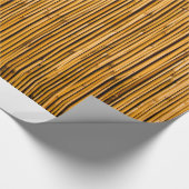 Papier Cadeau Blanc tropical d'île d'arrière - plan en bambou (Coin)