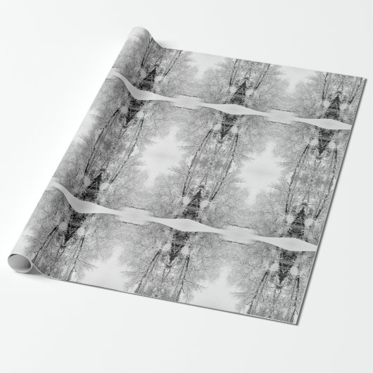 Papier Cadeau Blancs d'hiver (Déroulé)