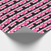 Papier Cadeau Blancs Pois rose (Coin)