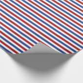 Papier Cadeau Blancs rouges et bleus (Coin)