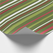 Papier Cadeau Blancs rouges et verts (Coin)
