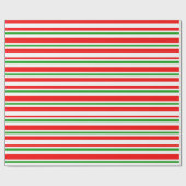 Papier Cadeau Blancs, Rouges, Vert, Blancs, Bleus (Plat)