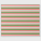 Papier Cadeau Blancs, Rouges, Vert, Blancs, Bleus (Plat)