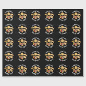 Papier Cadeau Blé va vous rocher drôle de nourriture Puns Dark B (Plat)