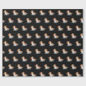 Papier Cadeau Blenheim Cavalier King Charles Spaniel Dessin dess (Plat)