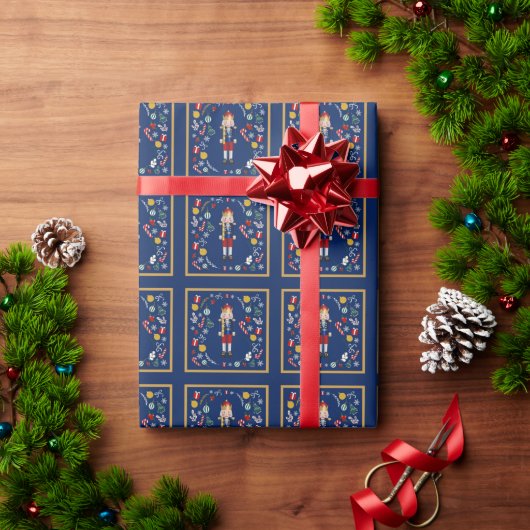 Papier Cadeau Bleu (Cadeau de vacances)