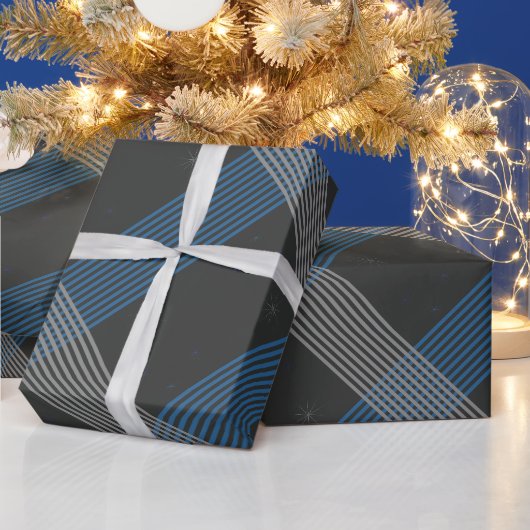 Papier Cadeau Bleu (Vacances)