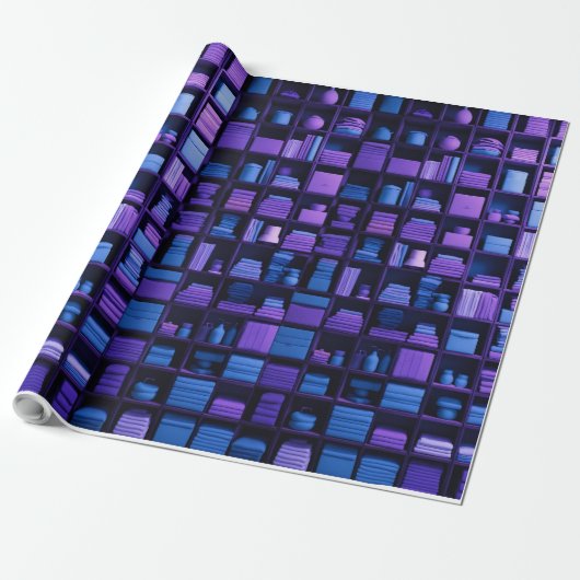 Papier Cadeau bleu (Déroulé)