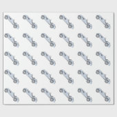 Papier Cadeau Bleu 1936 BMW 328 Style Crayon (Plat)