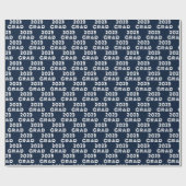 Papier Cadeau Bleu 2023 Grad (Plat)