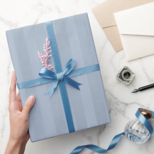 Papier Cadeau Bleu Acier Clair Marbré Rayé Chic
