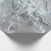 Papier Cadeau Bleu Argenté  (Coin)