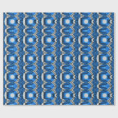 Papier Cadeau Bleu atomique (Plat)