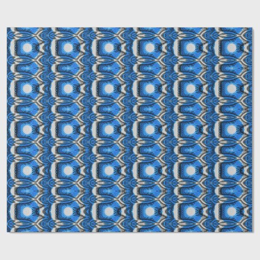 Papier Cadeau Bleu atomique (Plat)