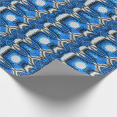 Papier Cadeau Bleu atomique (Coin)