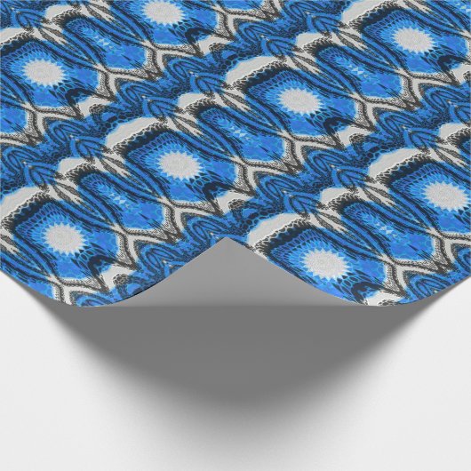 Papier Cadeau Bleu atomique (Coin)