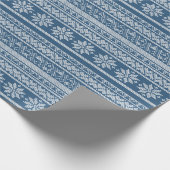 Papier Cadeau Bleu blanc d'hiver (Coin)
