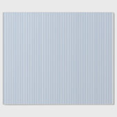 Papier Cadeau Bleu Blanc Double Rayures Anniversaire (Plat)