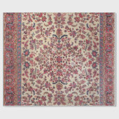 Papier Cadeau Bleu bleu clair rose perse  (Plat)