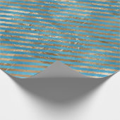 Papier Cadeau Bleu bleu turquoise (Coin)