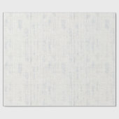 Papier Cadeau Bleu Chic Crème Anniversaire (Plat)