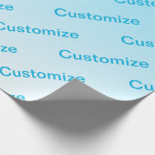 Papier Cadeau Bleu ciel (couleur changeable!) Dégradé & motif de (Coin)