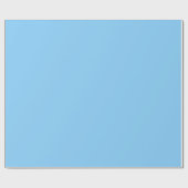 Papier Cadeau Bleu ciel uni | Classique | Élégant (Plat)