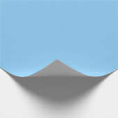 Papier Cadeau Bleu ciel uni | Classique | Élégant (Coin)
