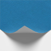 Papier Cadeau Bleu clair Burlap Texture (Coin)