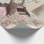 Papier Cadeau Bleu clair des chats Mariages (Coin)