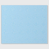 Papier Cadeau Bleu clair et blanc Chic dépoli À damiers Motif (Plat)