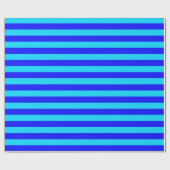 Papier Cadeau Bleu clair et Bleu foncé (Plat)