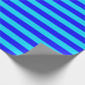 Papier Cadeau Bleu clair et Bleu foncé (Coin)