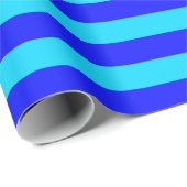 Papier Cadeau Bleu clair et Bleu foncé (Coin rond)