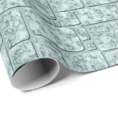 Papier Cadeau Bleu clair, loft (Coin rond)