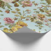 Papier Cadeau Bleu clair rose (Coin)