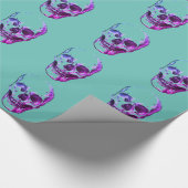 Papier Cadeau Bleu crâne (Coin)