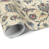 Papier Cadeau Bleu de bébé Dusty Kashan (Coin rond)