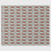 Papier Cadeau Bleu de canard blanc Vous êtes mon homard (Plat)