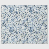 Papier Cadeau Bleu de jour de pluie (Plat)