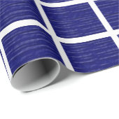 Papier Cadeau Bleu de la marine (Coin rond)