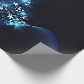 Papier Cadeau Bleu de Noël (Coin)