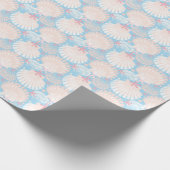 Papier Cadeau Bleu de Noël côtier   (Coin)