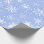 Papier Cadeau Bleu des neiges (Coin)