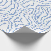 Papier Cadeau Bleu des vagues de chaleur (Coin)