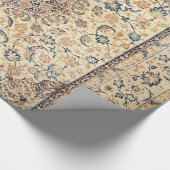 Papier Cadeau Bleu Dusty jaune clair Perse (Coin)